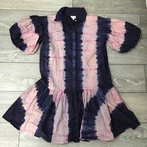 WKND FROCK IT BOLDHER Pink Blue Tie Dye Dress Size XS